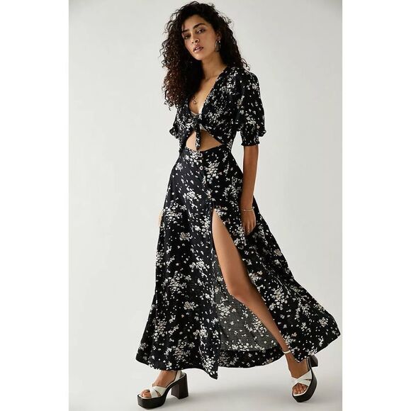 Free people- String of Hearts Cutout Maxi Dress - Picture 1 of 11